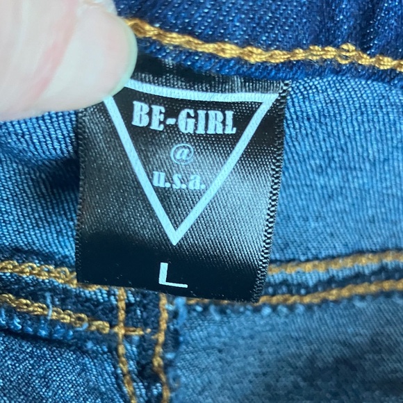 Dark Blue Denim Pencil Skirt - Picture 8 of 9